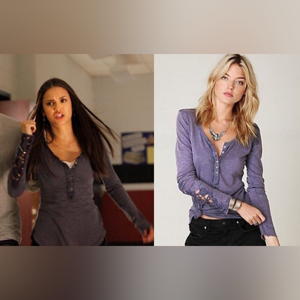 ASO elena gilbert henley top